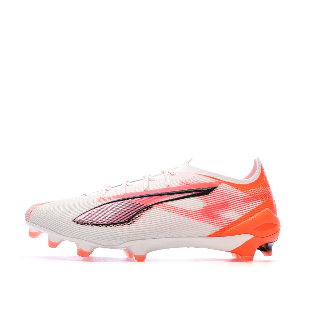 Chaussures de football Blanches/Oranges Homme Puma Ultra 5 Ultimate pas cher