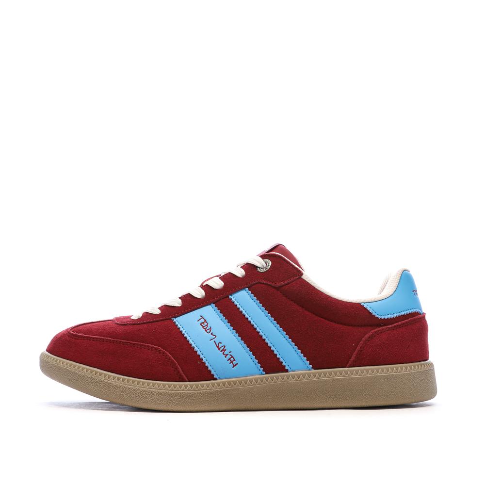 Baskets Bordeaux/Bleu Homme Teddy Smith Serraje pas cher