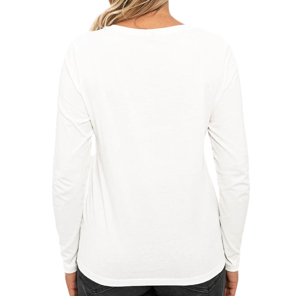 T-shirt manches longues Blanc Femme Only Faye vue 2