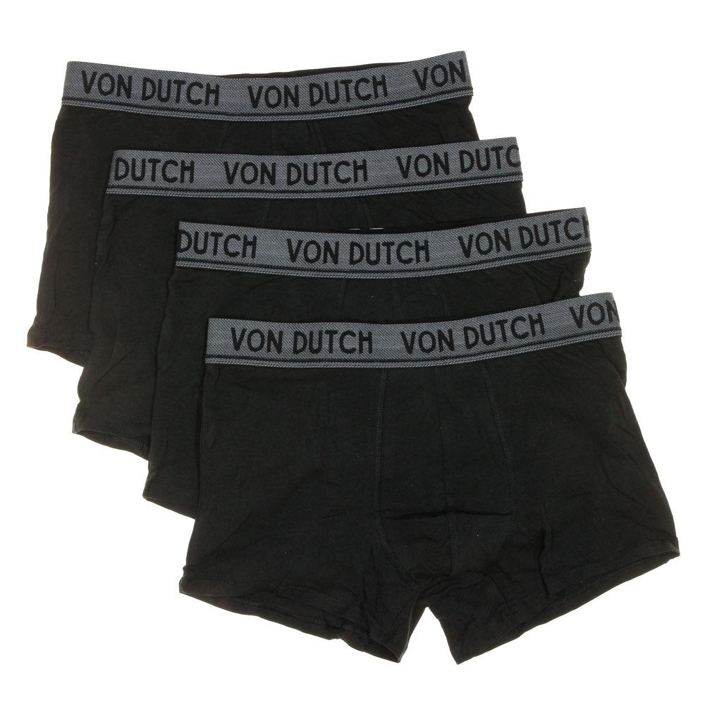 X4 Boxers Homme Noir Von Dutch ORIAS vue 2