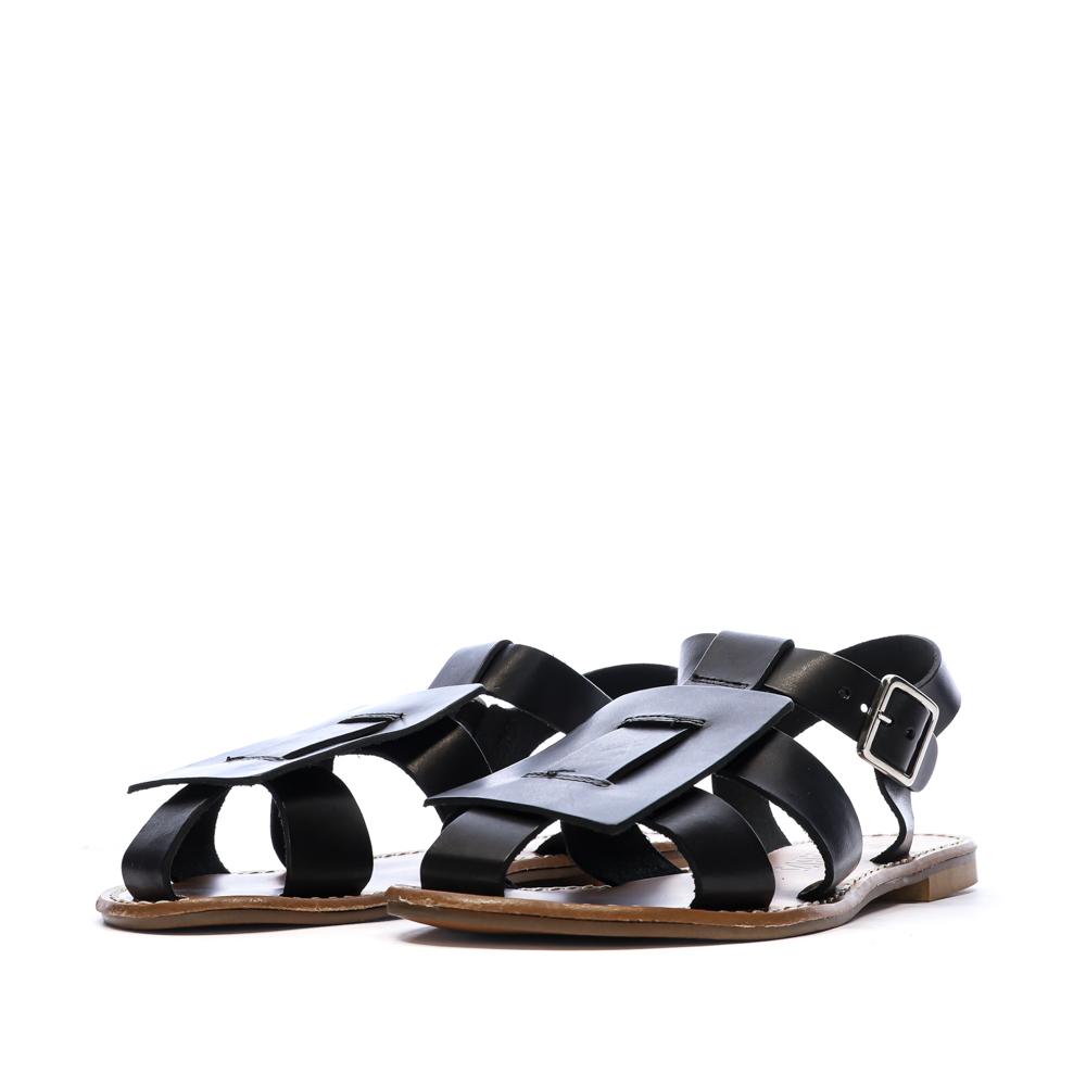 Sandales Noires Femme Pare Gabia Axpe vue 6