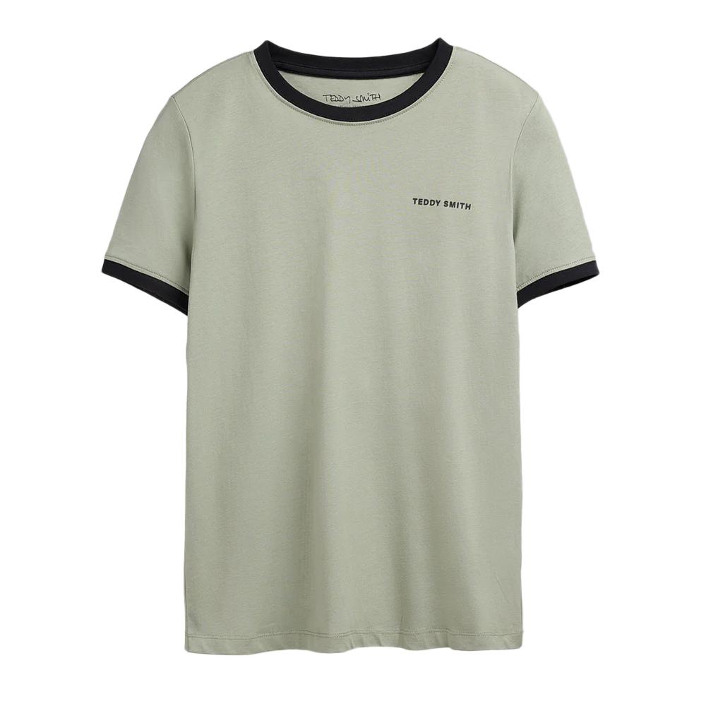 T-shirt Vert Garçon Teddy Smith 61007493D pas cher