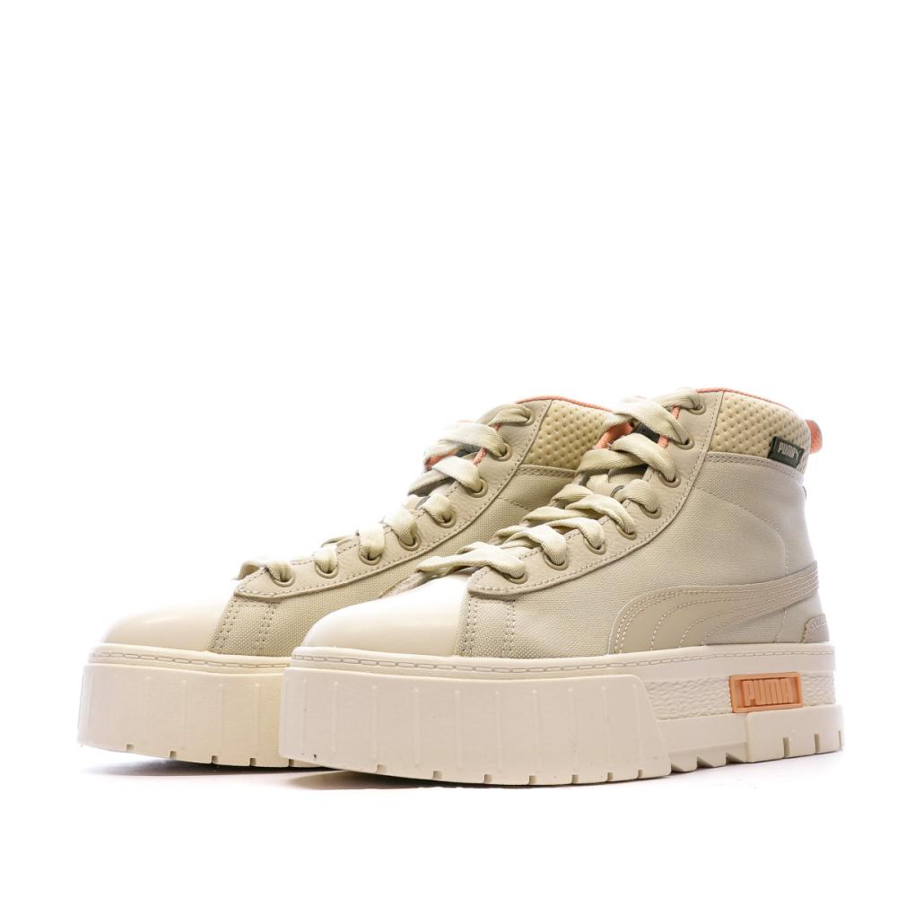 Baskets Beige Femme Puma Mayze Mid Safari vue 6