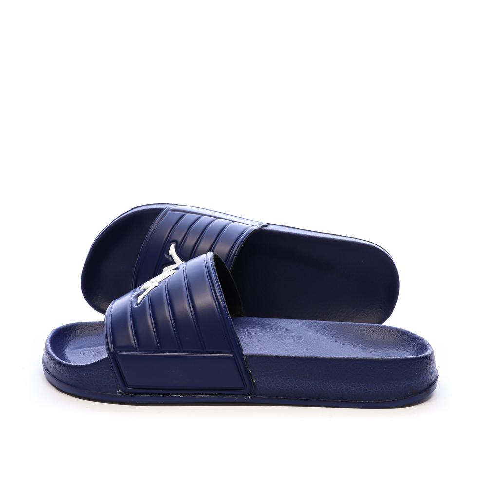 Claquettes Marine Garçon Kappa Logo Sarty pas cher