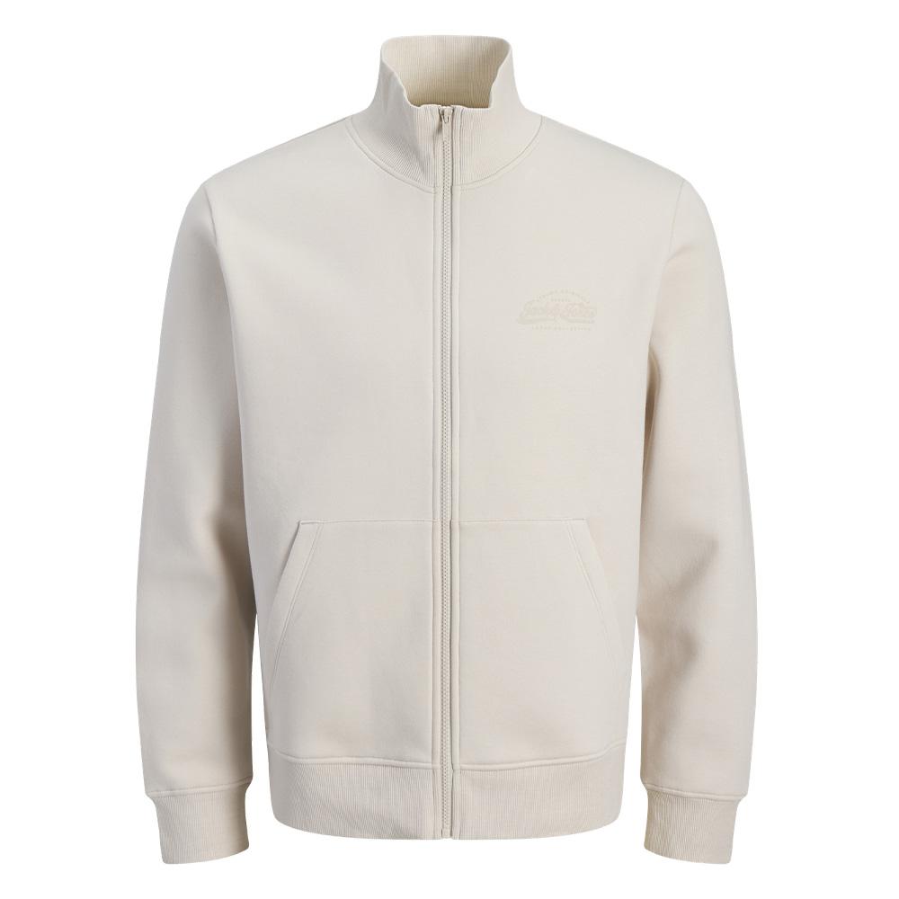 Sweat Zippé Beige Homme Jack & Jones Jordean pas cher