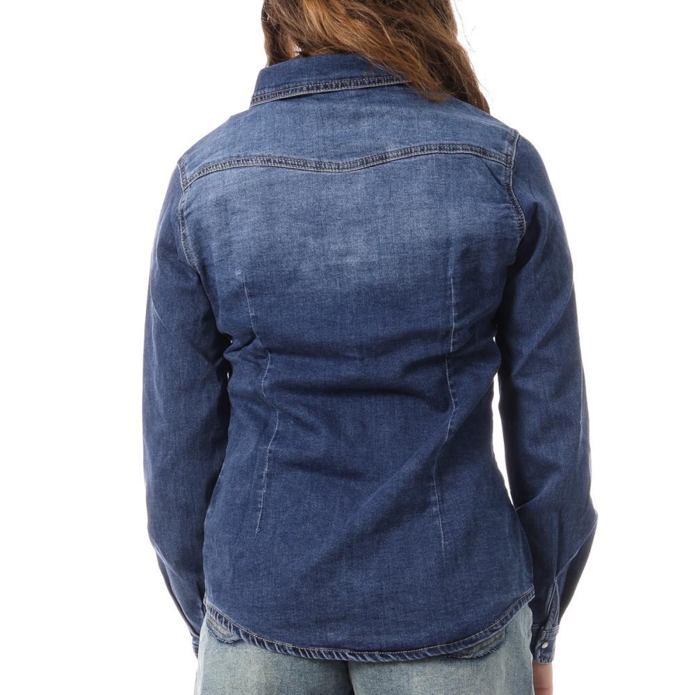 Chemise en Jean Bleu Femme Monday Premium Bleach vue 2