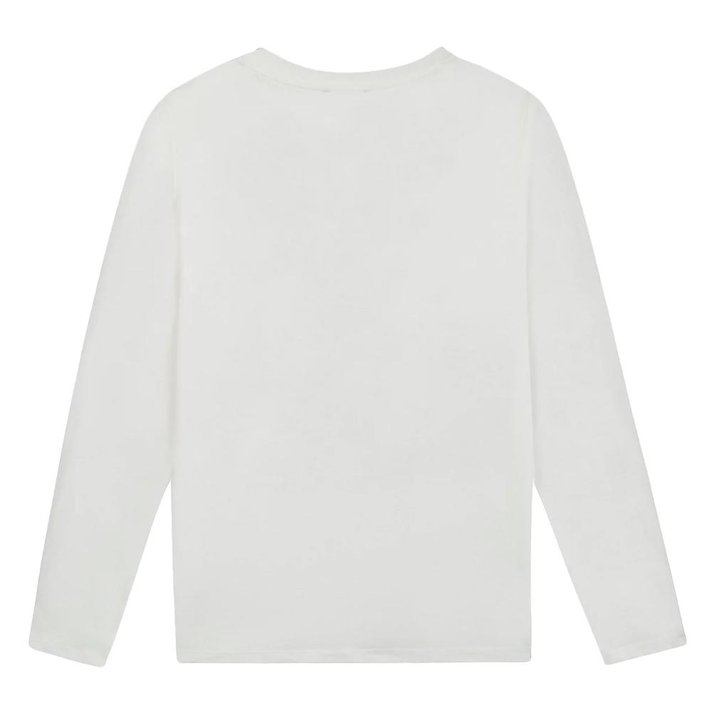 T-Shirt Manches Longues Blanc Femme TBS LUGDOTEE vue 2