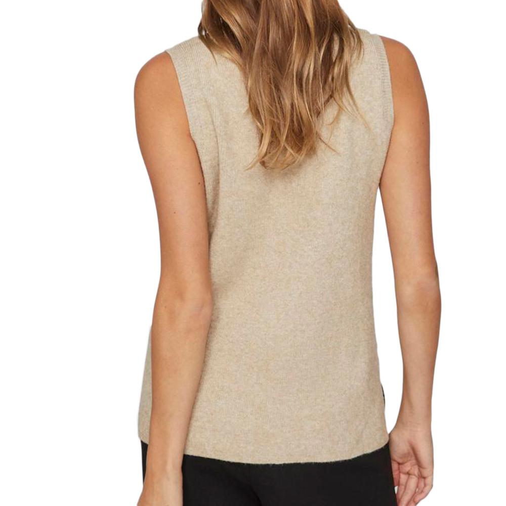Pull Beige Femme Vila Viril vue 2