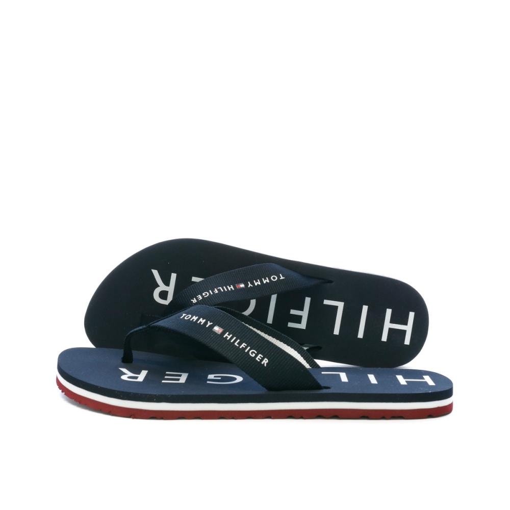 Tongs Marine Homme Tommy Hilfiger Corp pas cher