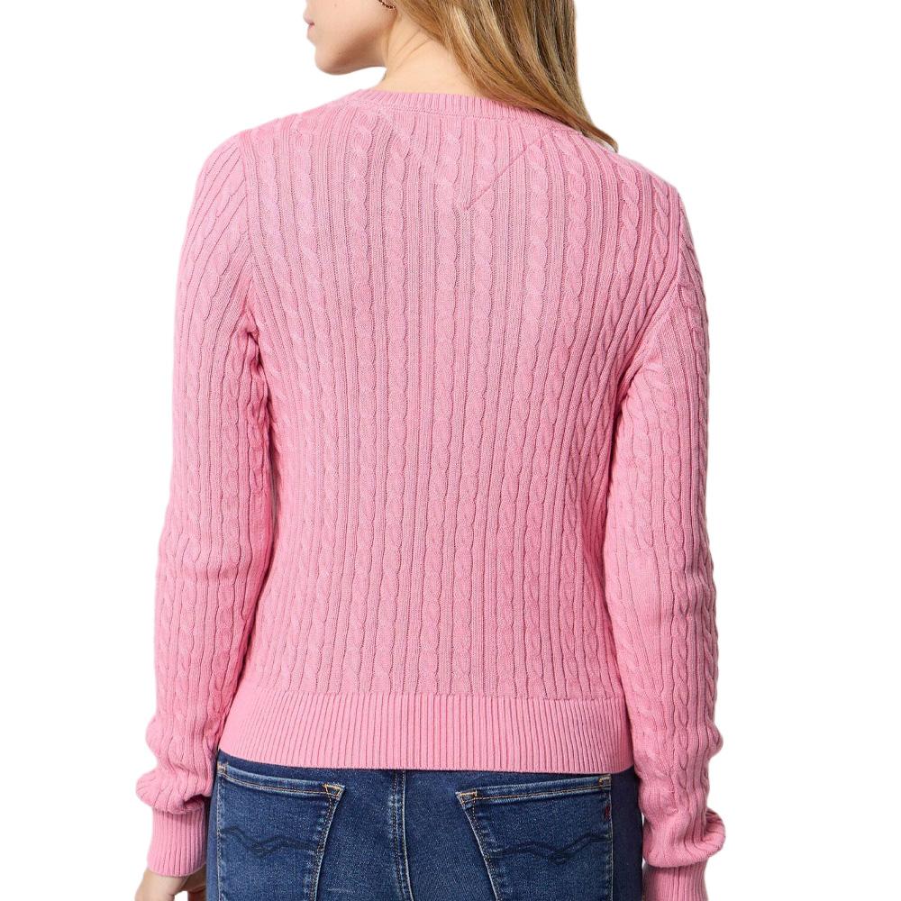 Pull Rose Femme Tommy Hilfiger Tjw Cable Essential vue 2