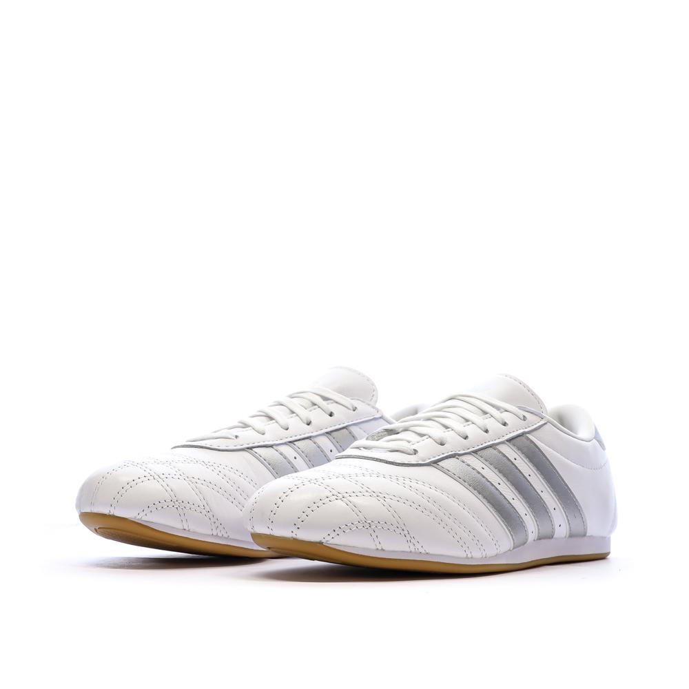 Baskets Blanc/Gris Femme Adidas Taekwondo vue 6