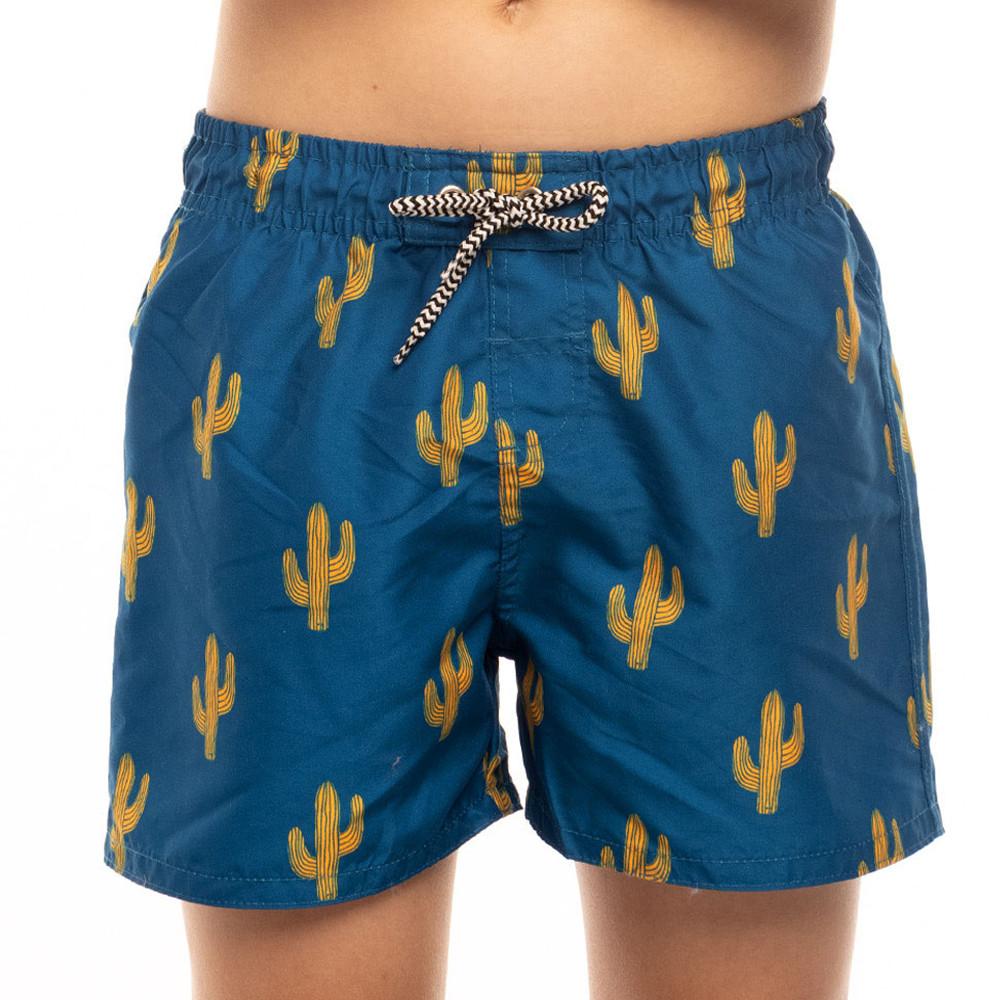 Short de Bain Bleu Garçon Sun Project Cactus pas cher