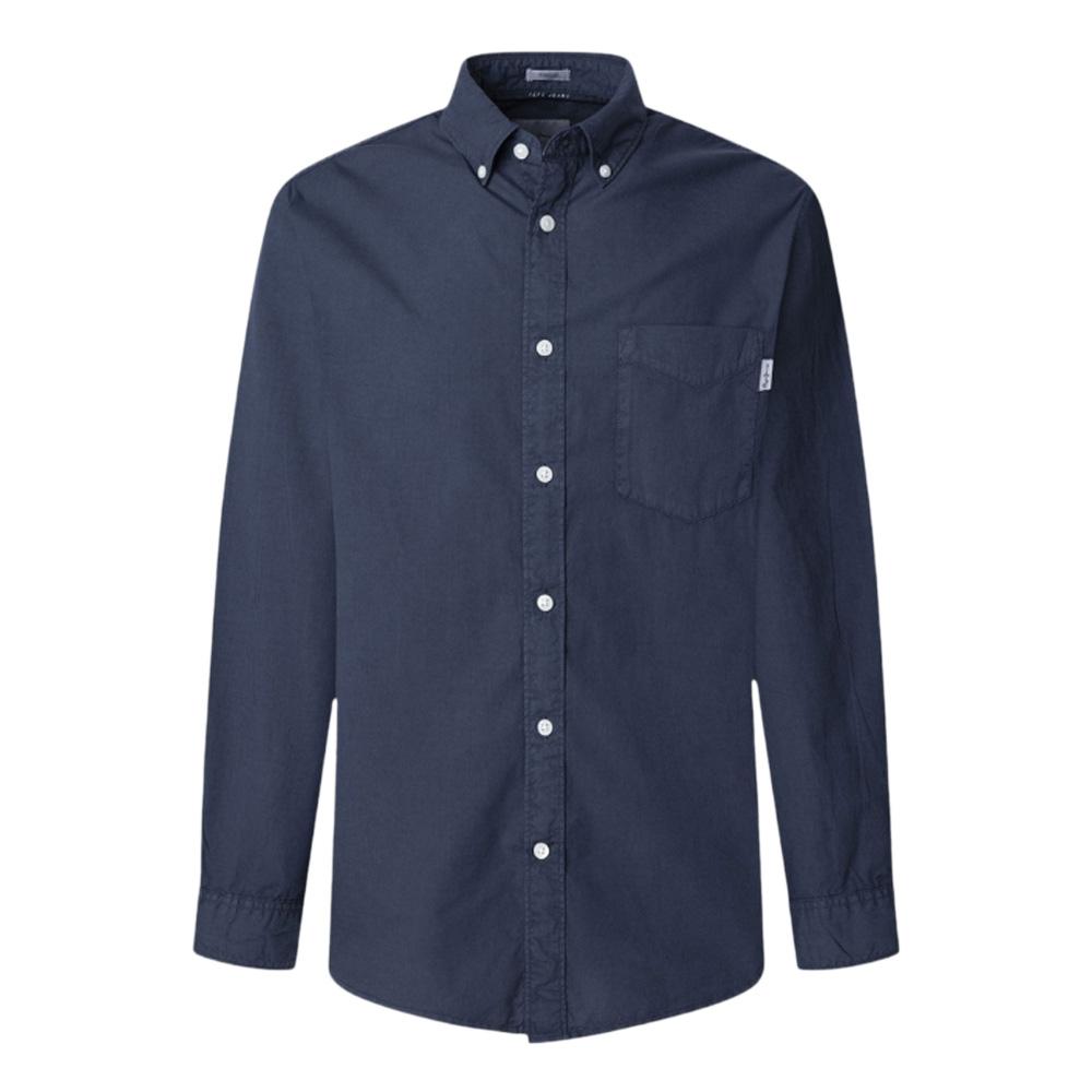 Chemises Marine Homme Pepe jeans Arnold pas cher