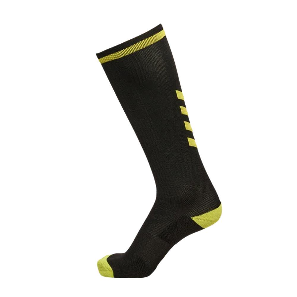 Paire de Chaussettes Noire/Jaune Homme Hummel Elite Indoor pas cher