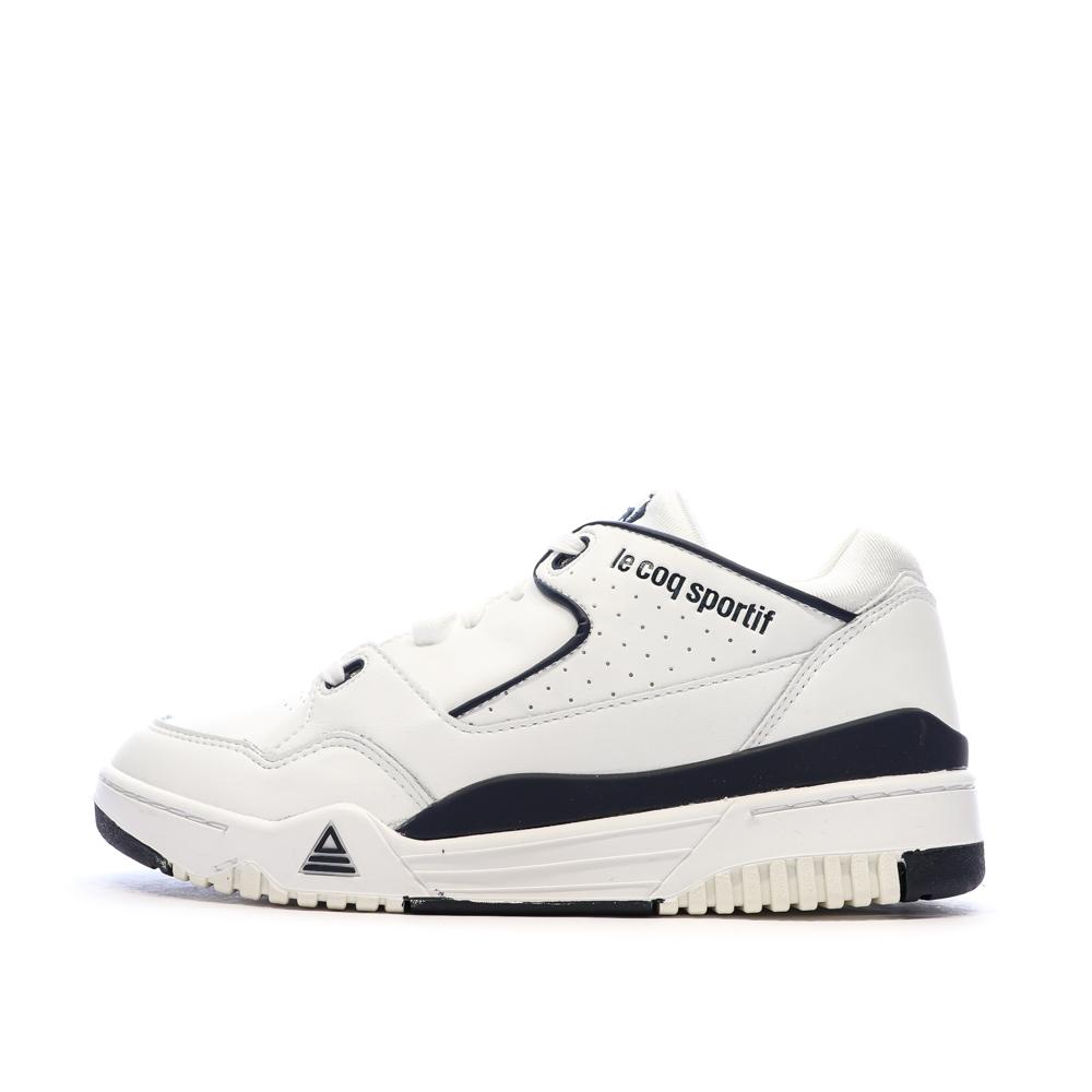 Baskets Blanches/Marine Homme Le Coq Sportif T1000 pas cher
