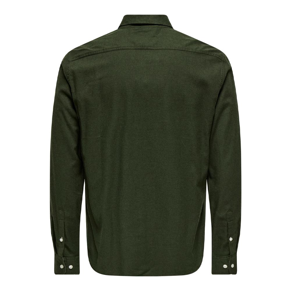 Chemise Kaki Homme Only & Sons Road Life vue 2