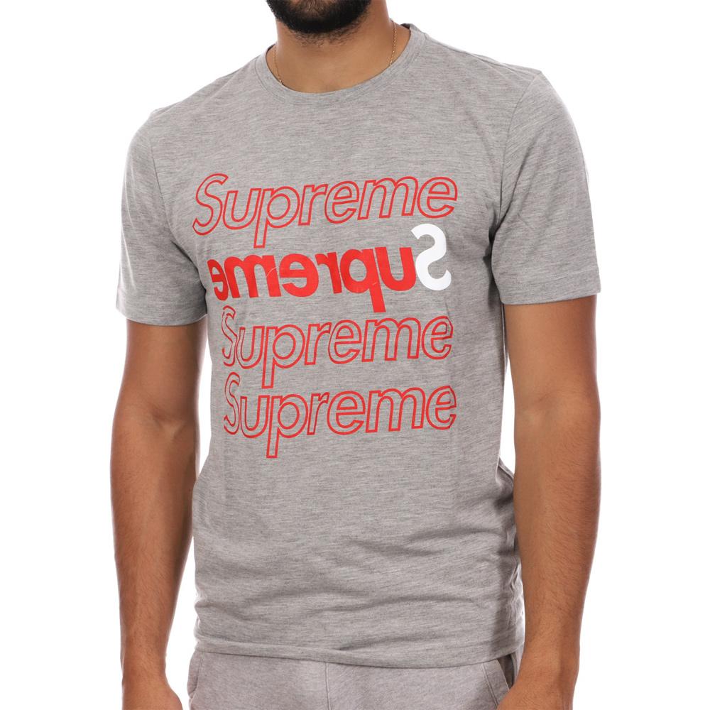 T-shirt Gris Homme Supreme Grip Squash pas cher