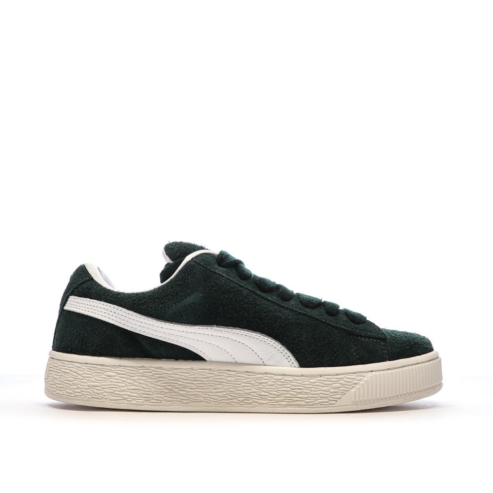 Baskets Vertes/Beiges Homme Puma Suede Xl Hairy vue 2