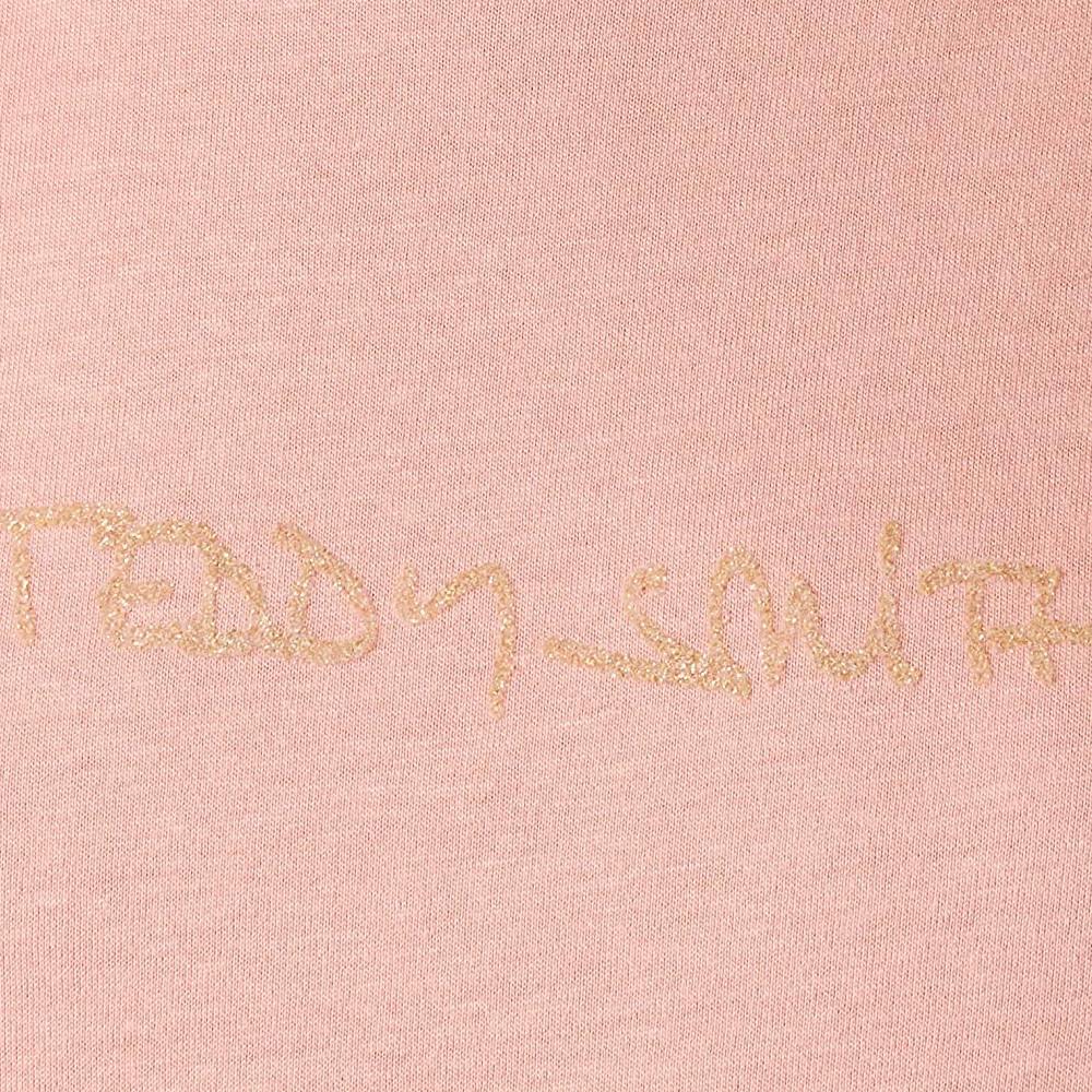 T-shirt Rose Fille Teddy Smith Ticia vue 2