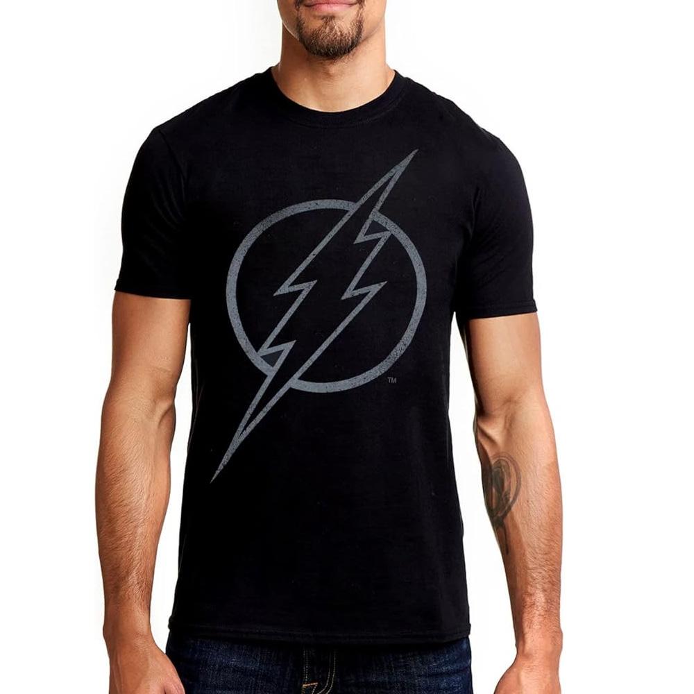 T-Shirt Noir Homme Dc Comics Flash Line pas cher