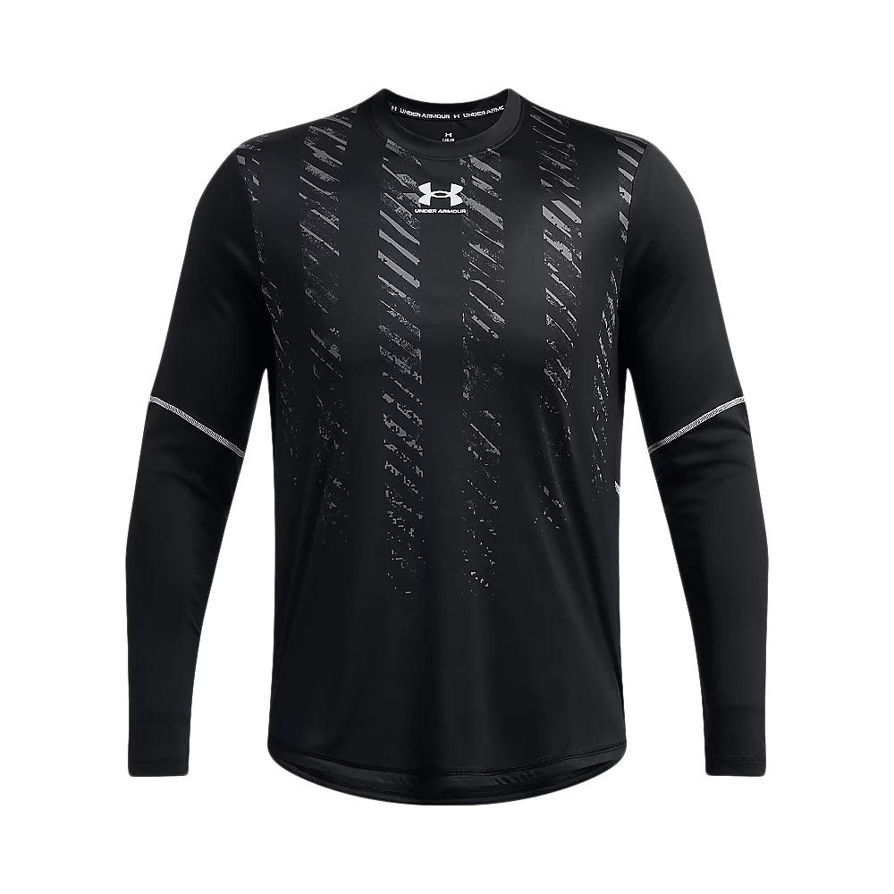 T-shirt Manches Longues Noir Homme Under Armour Jersey vue 2