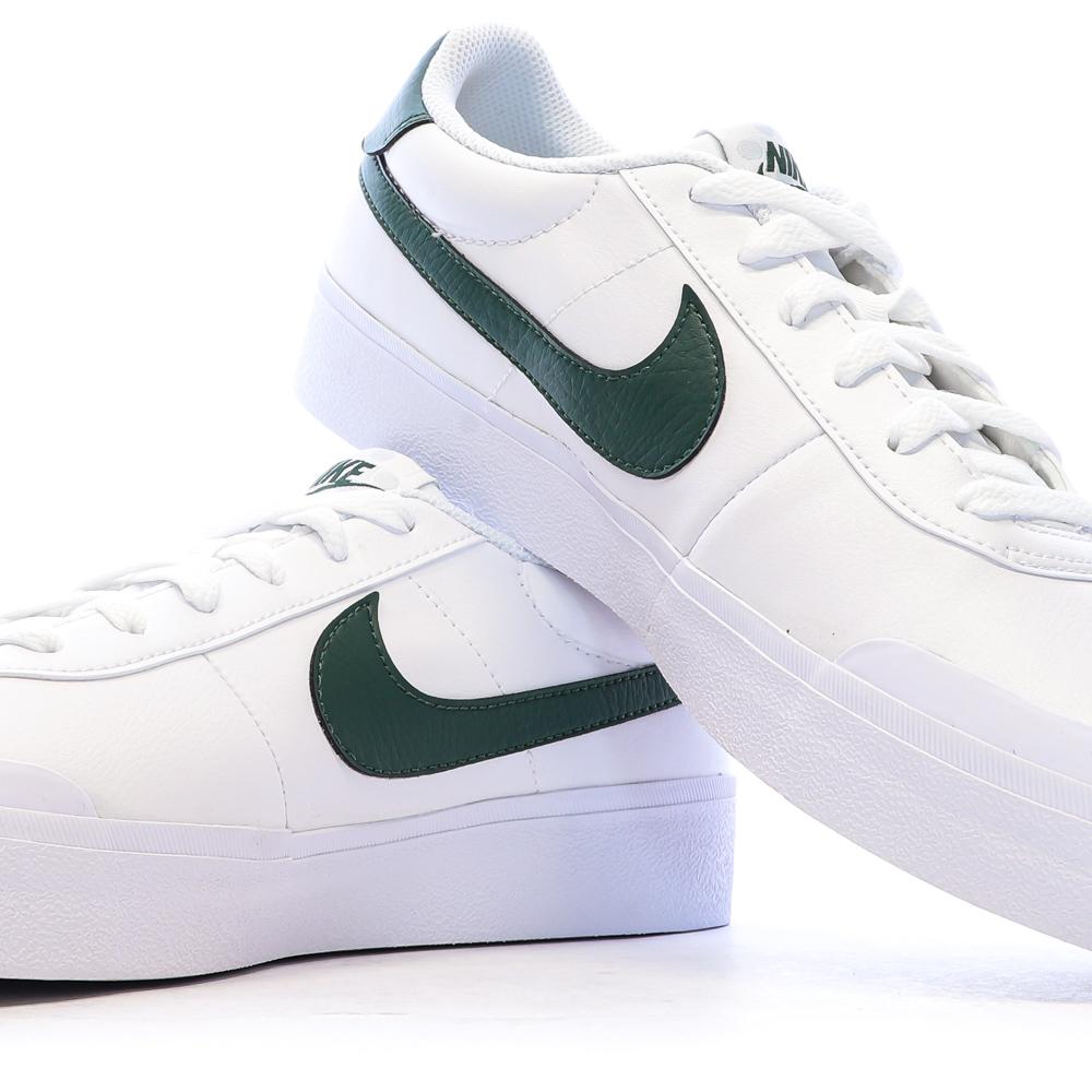 Baskets Blanches/Vertes Homme Nike Court Shot vue 7