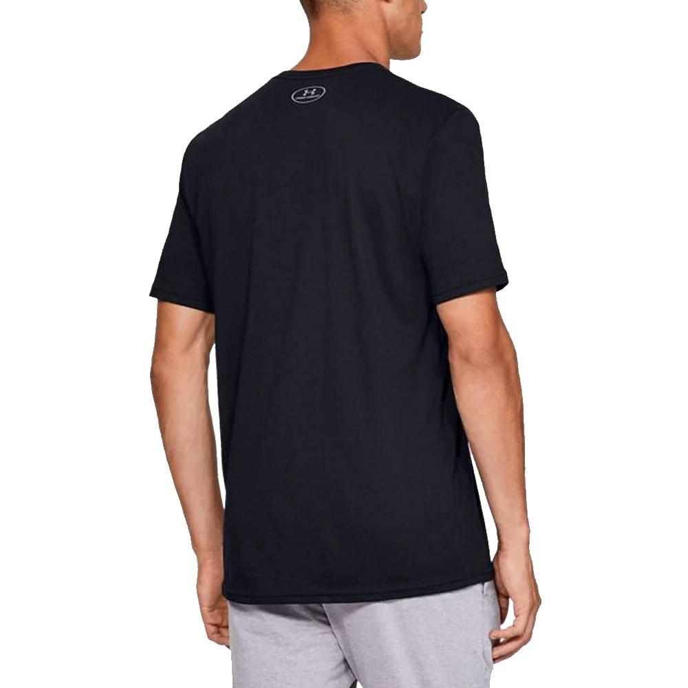 T-shirt noir homme Under Armour Sportstyle vue 3