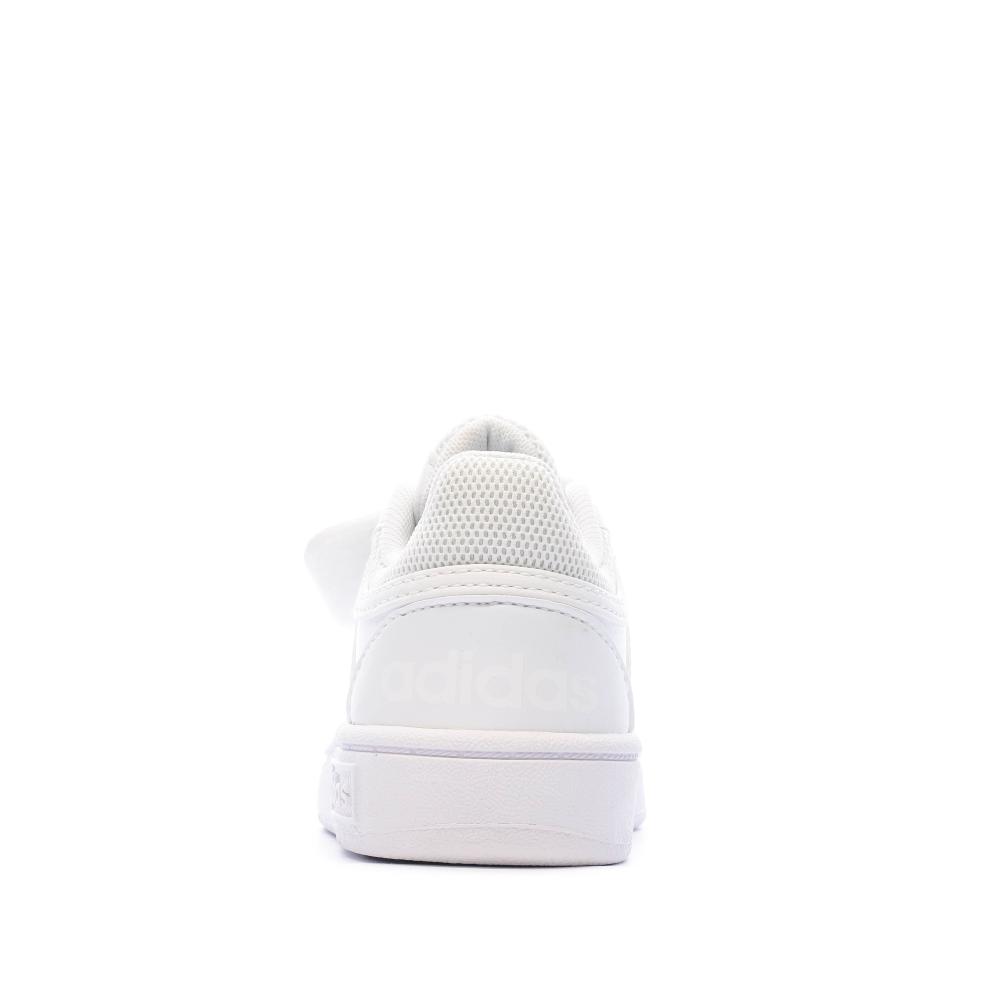 Baskets Blanches Garçon Adidas Hoops 3.0 vue 3