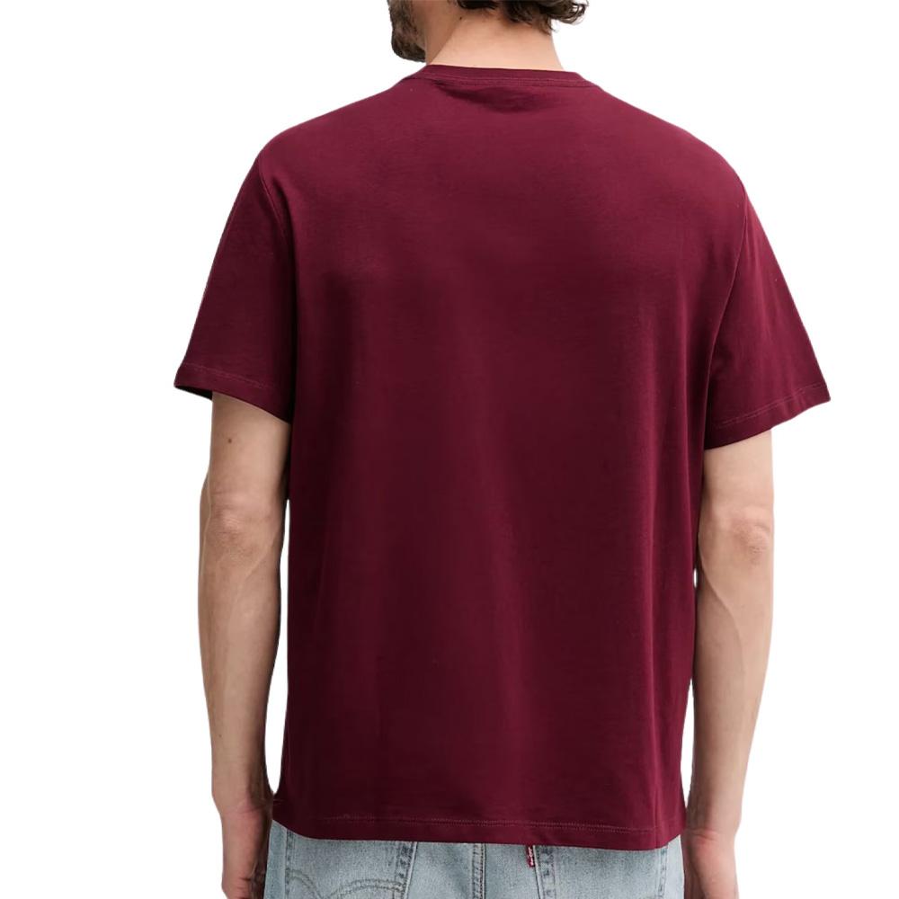 T-Shirt Bordeaux Homme Calvin Klein Jeans Hero vue 2