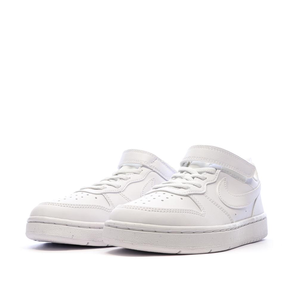 Baskets Blanches Garçon Nike Court Borough Low Recraf PS DV5457 vue 6