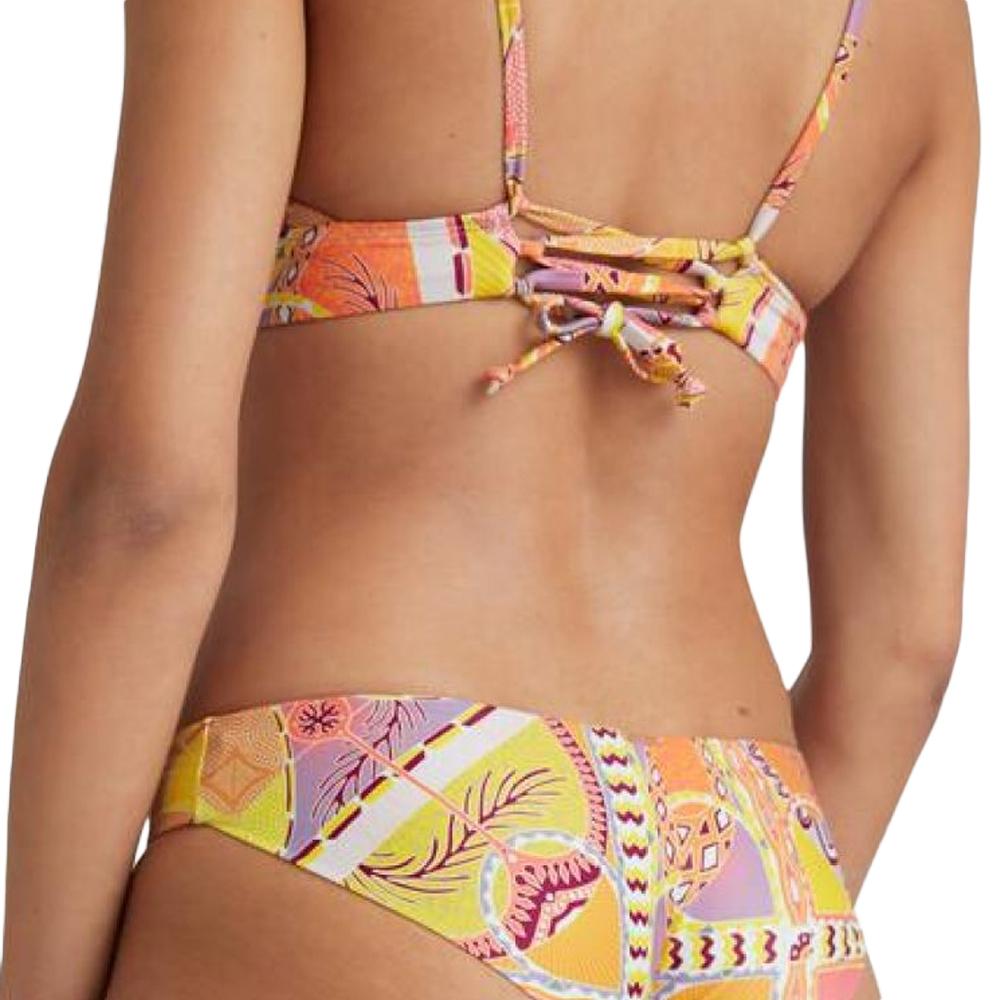Traje de baño O'Neill Wave Mujer Top Rosa/Amarillo ver 2
