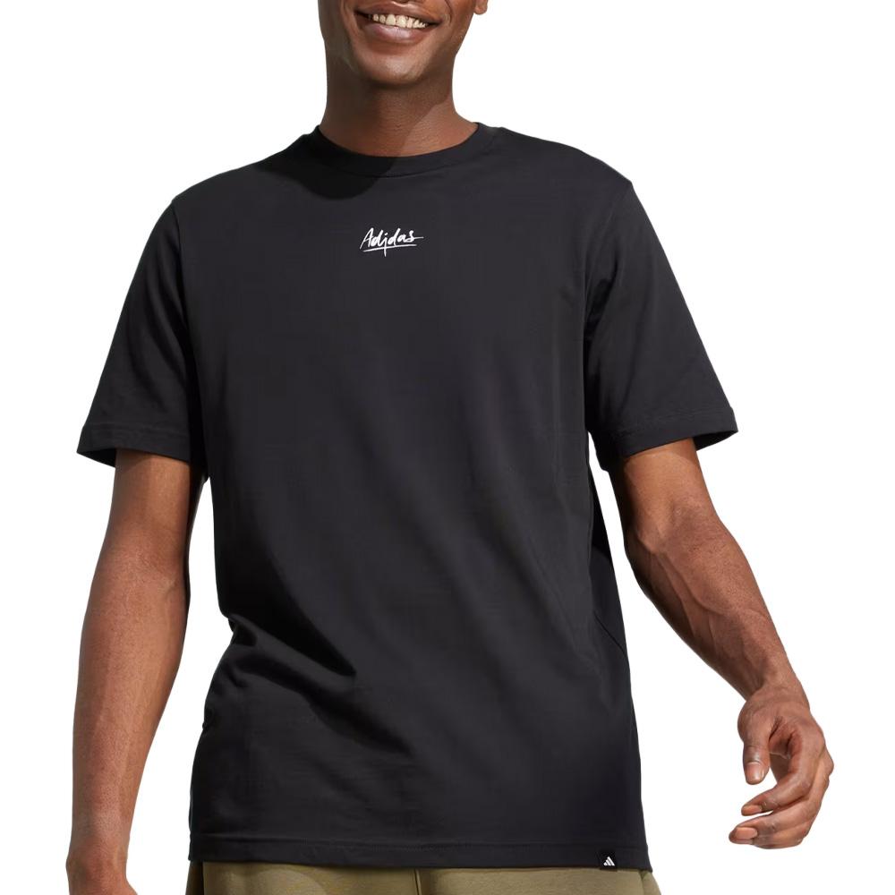 Schwarzes Herren-T-Shirt von Adidas JN7367 günstig