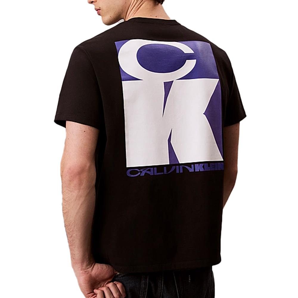T-Shirt Noir Homme Calvin Klein Jeans 20s Stack vue 2