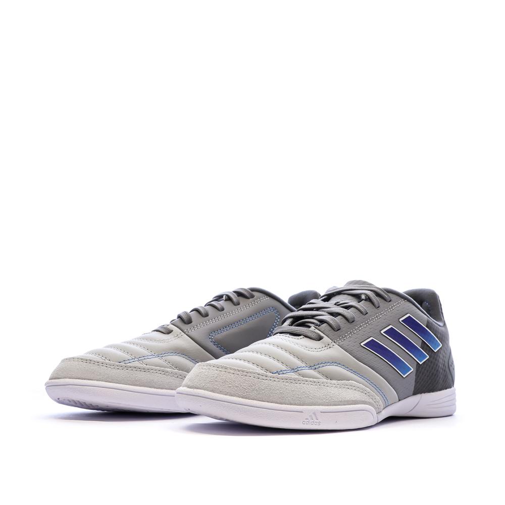 Chaussures de Futsal Gris/Noir/Bleu Garçon Adidas Top Sala vue 6