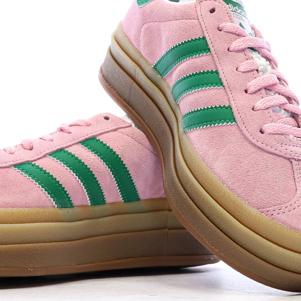 Baskets Roses/Vertes Femme Adidas Gazelle vue 7