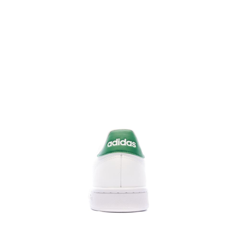 Baskets Blanches/Vert Homme Adidas Advantage vue 3