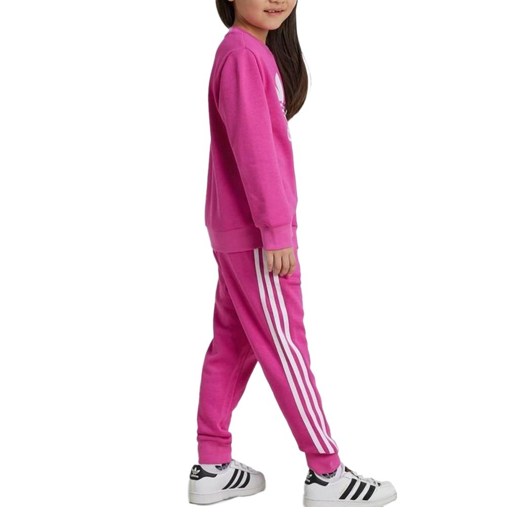 Survêtement Rose Fille Adidas Trefoil vue 3