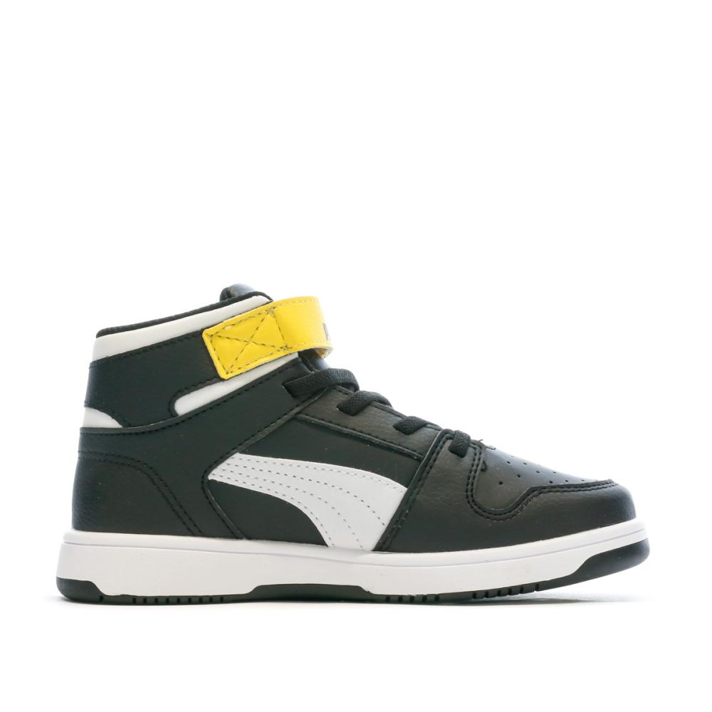 Baskets Noir Garçon Puma Rebound Layup vue 2