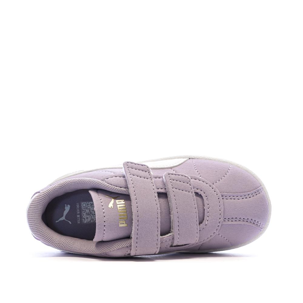 Baskets Mauves Fille Puma Club vue 4