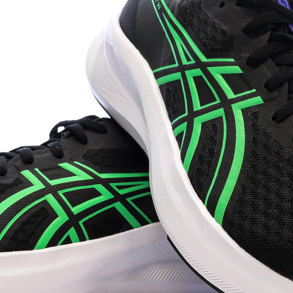 Men’s Black/Green Asics Patriot 14 Running Shoes Photo of the Espace des Marques %store% store - view of %key%