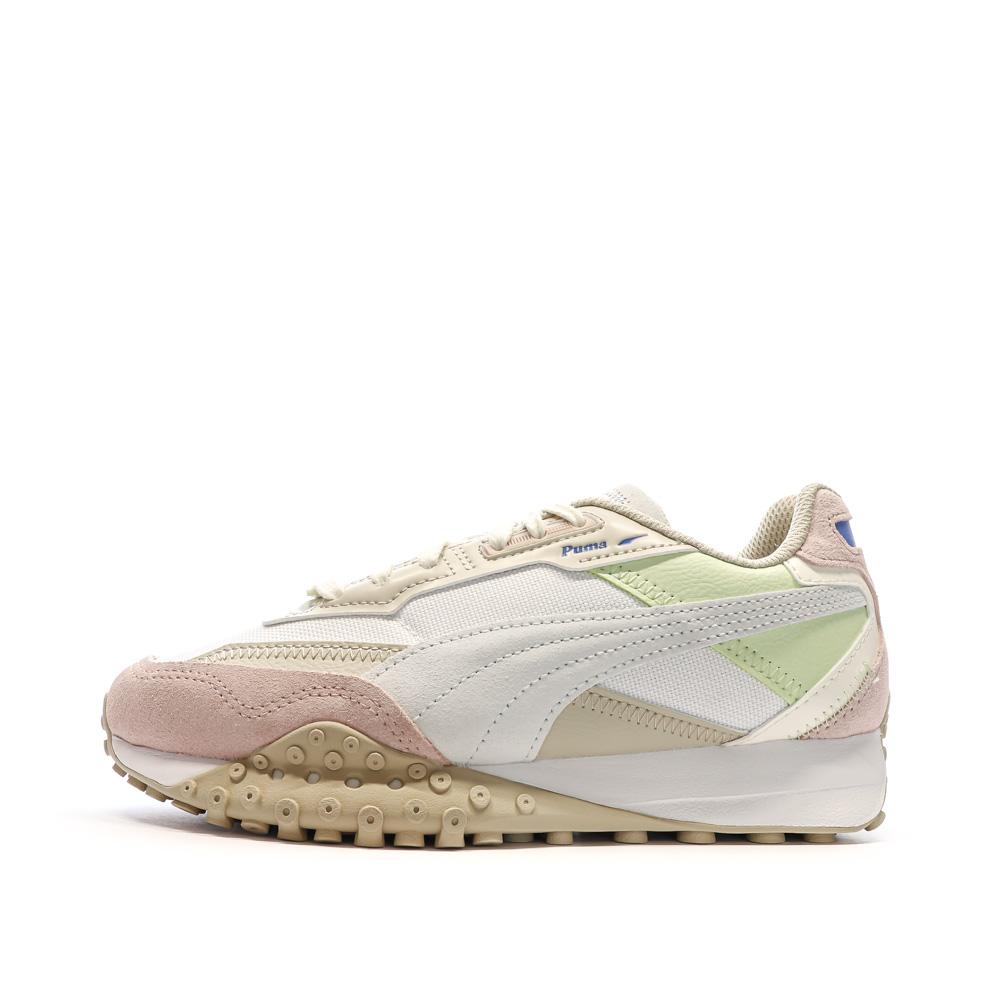 Baskets Rose/Beige Fille Puma Blktop Rider Bts pas cher