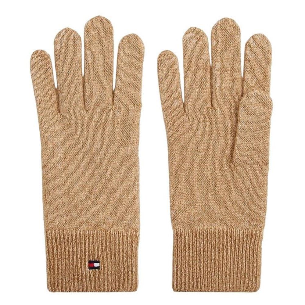 Gants Beige Femme Tommy Hilfiger Flag Fluffy pas cher