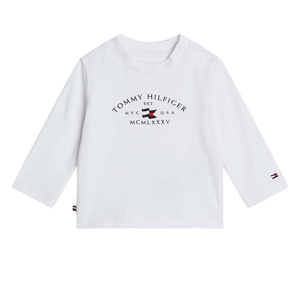 T-shirt Blanc Garçon Tommy Hilfiger NauticalYBS pas cher