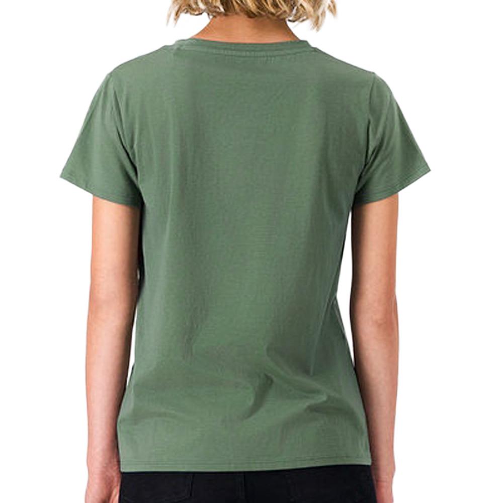 T-shirt Vert Femme Teddy Smith Ribelle vue 2