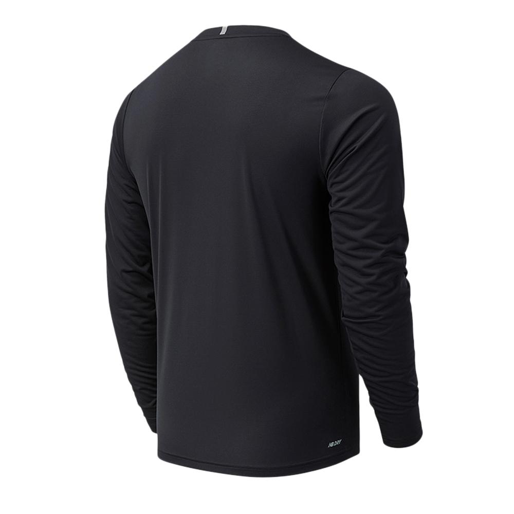 T-Shirt Manches Longues Noir Homme New Balance Core Run vue 2