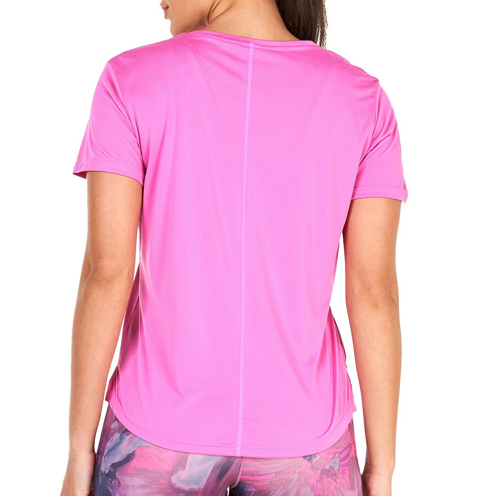 T-shirt Rose Femme Nike One Df Swsh vue 2