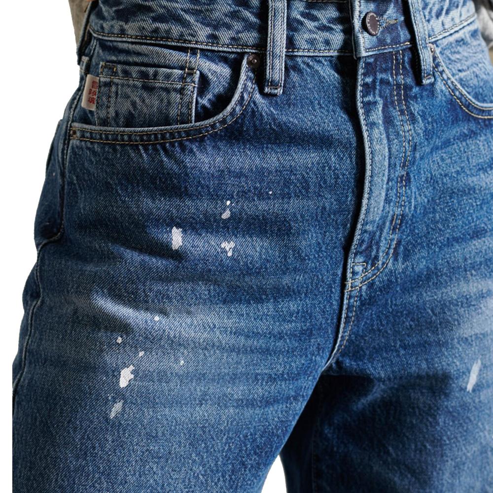 Jean Bleu Femme Superdry Barrel vue 3