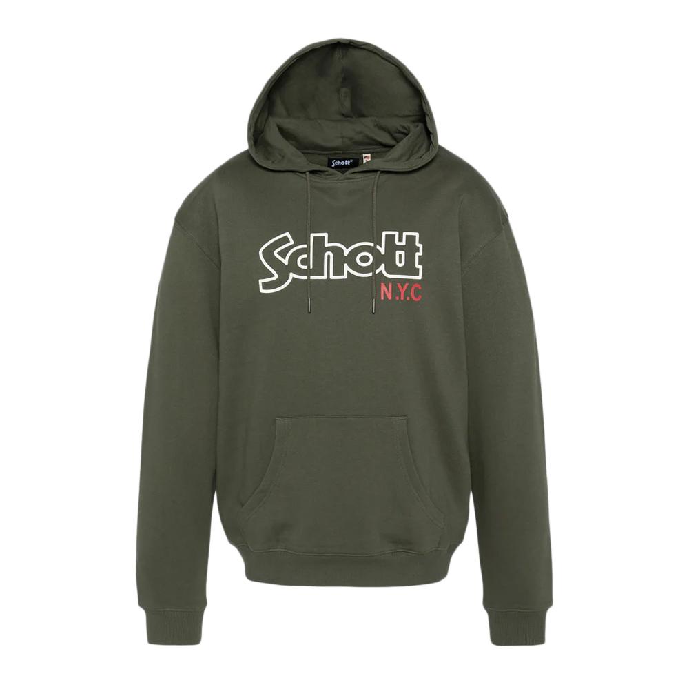Sweat à Capuche Kaki Homme Schott Sidney pas cher