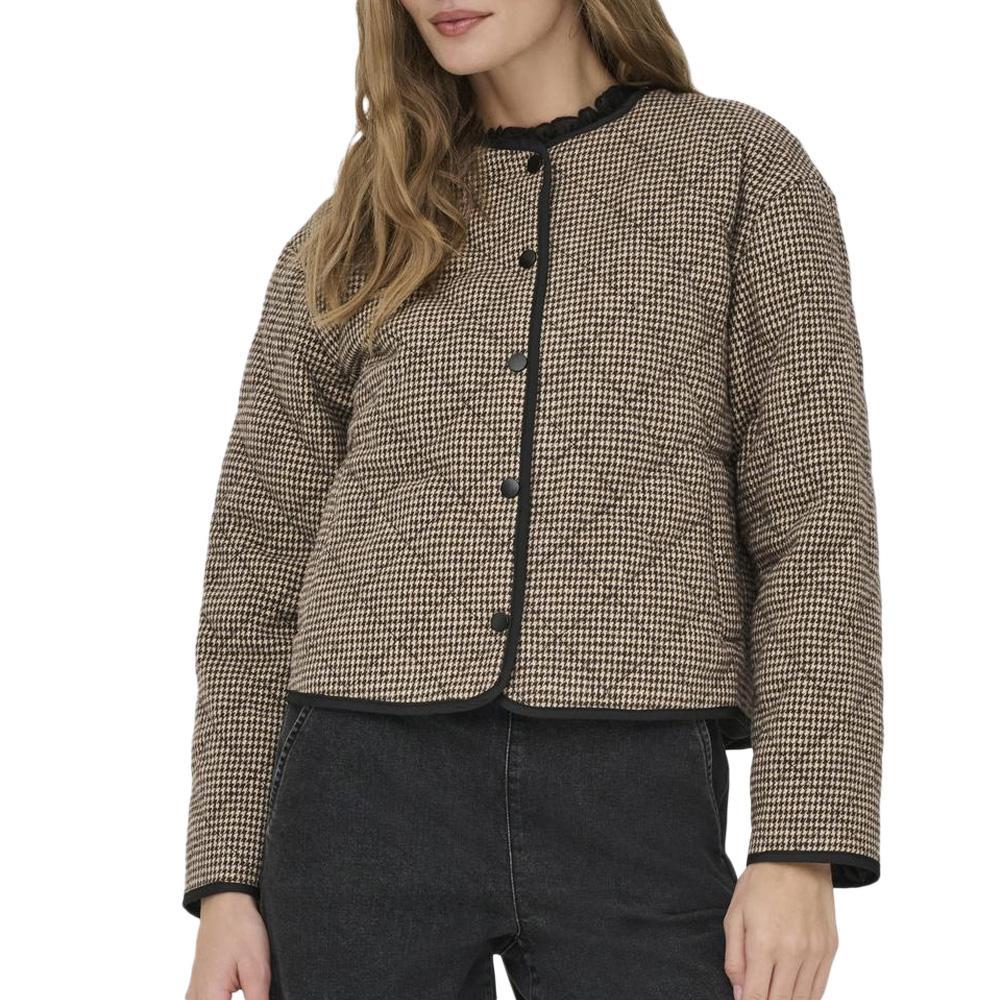 Veste Beige/Marron Femme JDY Quilted Shacket pas cher