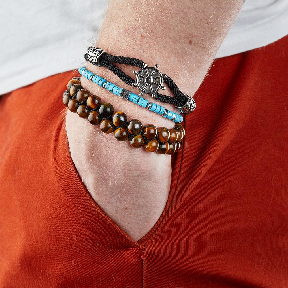 Bracelet Marrons Homme Geographical Norway 315077 vue 2
